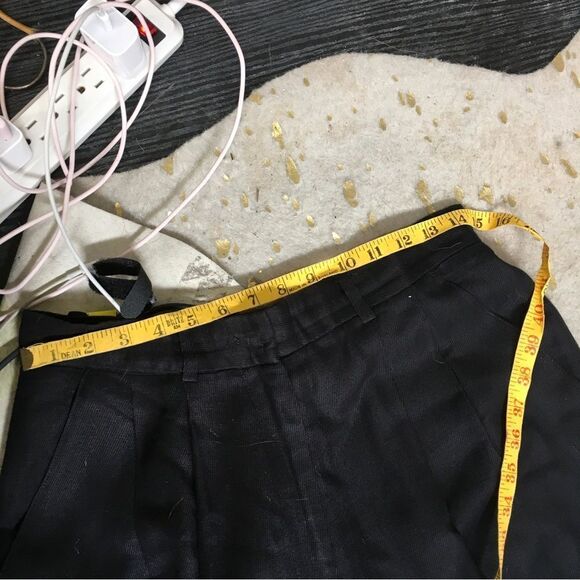 Limited Linen Blend Double Breasted Blazer Pants Suit Set Black Size 10/12 - Picture 10 of 15